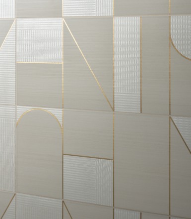 Керамическая плитка Элемент Титанио Вставка Бисквит 25*75