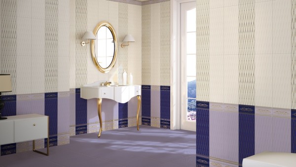 Коллекция плитки Нефрит-Керамика Сетка кобальтовая