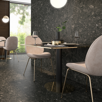 Гранит керамический матовый MARBLES GRANSASSO Nero MATT 60x120 см