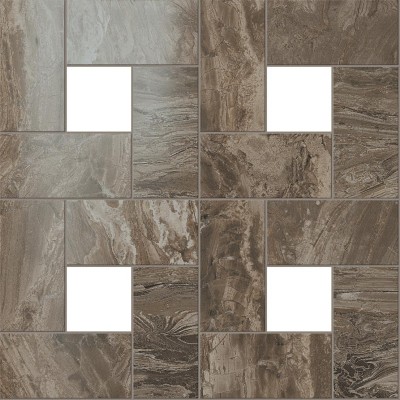 Мозаика S.M. Woodstone Taupe Mosaic 45*45 Лаппато