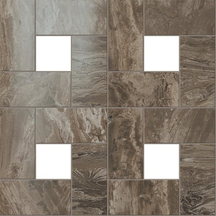 Мозаика S.M. Woodstone Taupe Mosaic 45*45 Лаппато