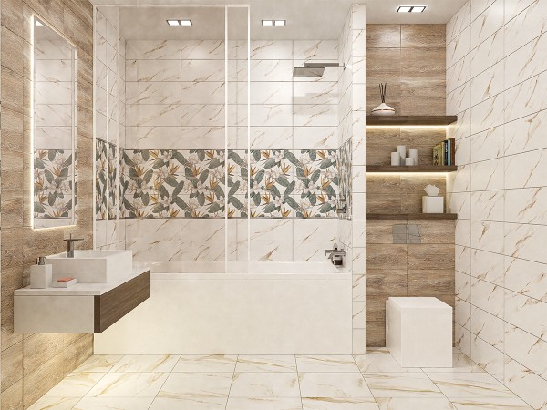 Коллекция плитки Azori Ceramica CALACATTA IVORI