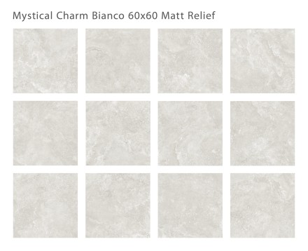 Керамогранит Silk MYSTICAL CHARM BIANCO 60x60 MATT   