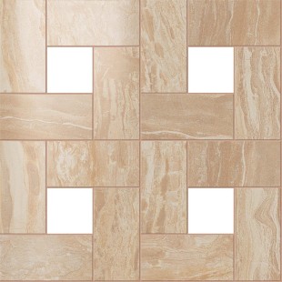 Мозаика S.M. Woodstone Champagne Mosaic 45*45 Лаппато