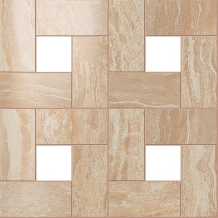 Мозаика S.M. Woodstone Champagne Mosaic 45*45 Лаппато