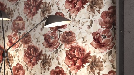 Керамическая плитка Элемент Нэве Вставка Букей 25*75