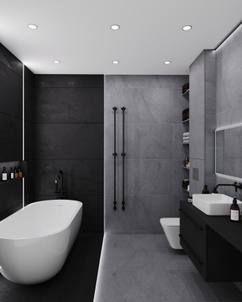 Керамогранит STAROSLIM BARCELONA NERO 60x120 5мм MATT