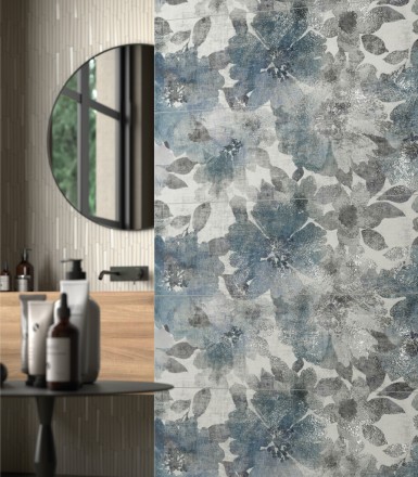 Керамическая плитка Элемент Нэве Вставка Нинфеа 25*75