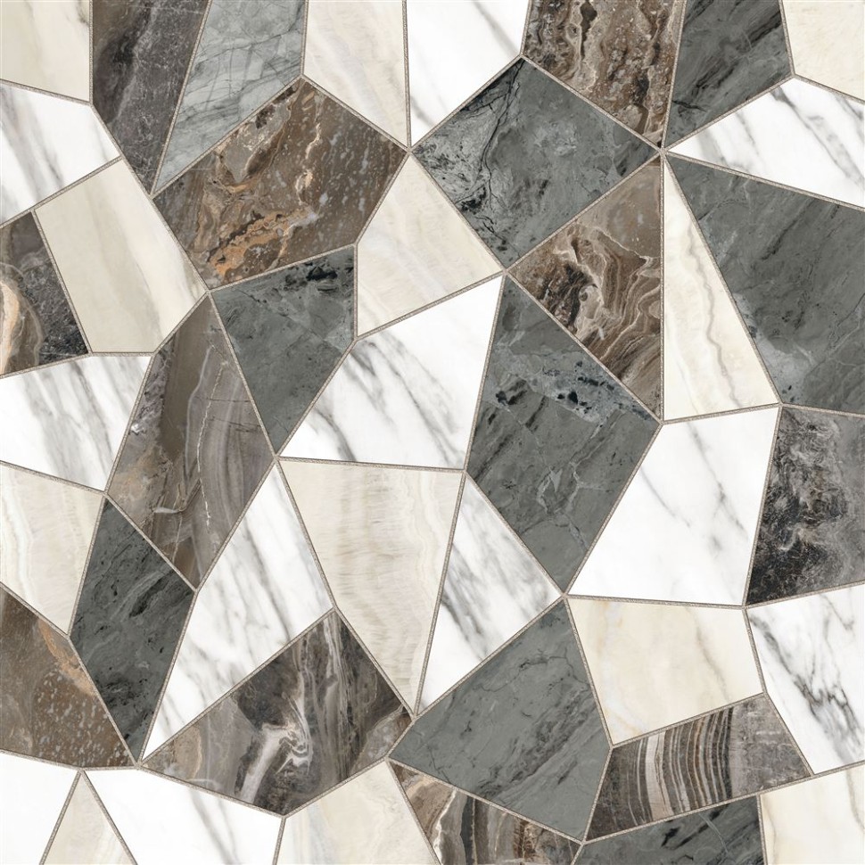 Керамогранит VITRA MarbleSet Декор Микс Терраццо Лаппато 60*60