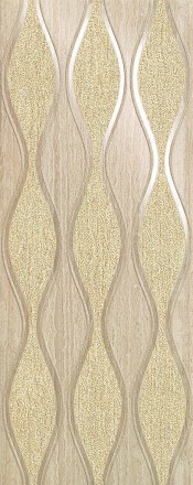 Декор Sinua Wave Crema 20x50 Lucida