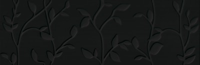 Плитка Meissen Keramik Winter Vine черный 29x89 WIN-WTA232