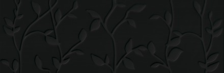Плитка Meissen Keramik Winter Vine черный 29x89 WIN-WTA232