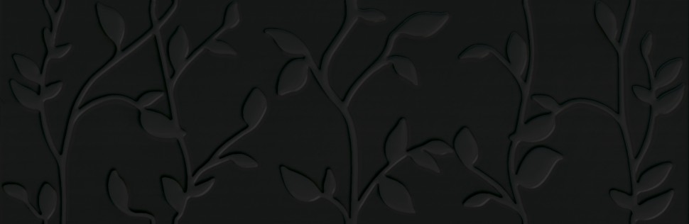 Плитка Meissen Keramik Winter Vine черный 29x89 WIN-WTA232
