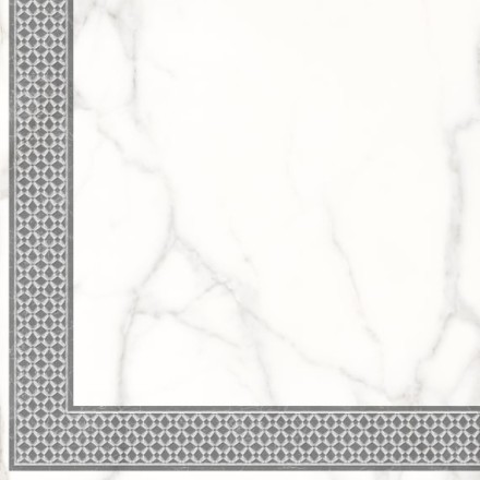 Керамогранит декор Каррара Нова 7346-0004 45х45 угол