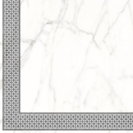 Керамогранит декор Каррара Нова 7346-0004 45х45 угол