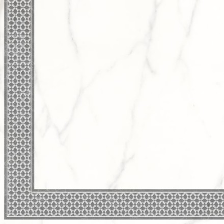 Керамогранит декор Каррара Нова 7346-0004 45х45 угол