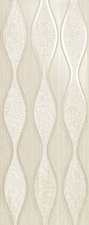 Декор Sinua Wave White 20x50 Lucida