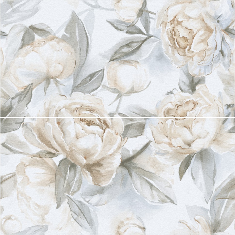 Керамогранит ELITE PEONIES DECOR A+B 60x120 MATT (2 шт в компл)