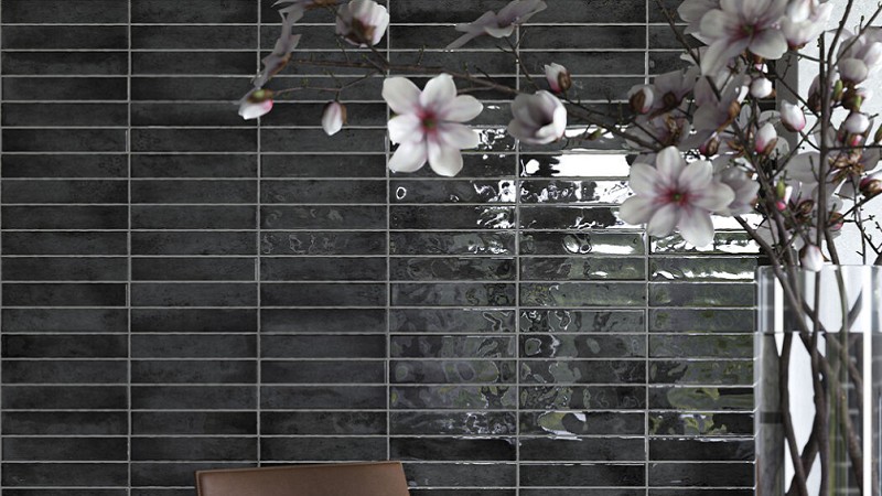 Настенная плитка Kalon antracite brillo 5x25 - Cifre Ceramica