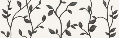 Настенная вставка Meissen Keramik Winter Vine белый 29x89 WIN-WID051