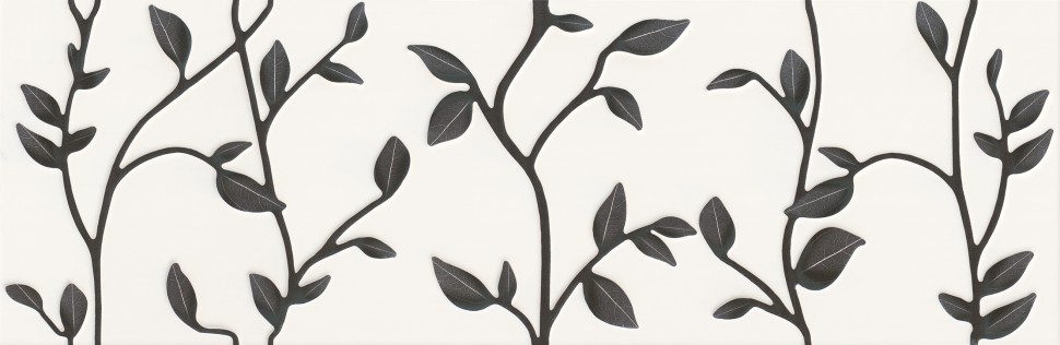 Настенная вставка Meissen Keramik Winter Vine белый 29x89 WIN-WID051
