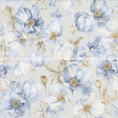 Керамогранит ELITE BLUEBELL DECOR A+B 60x120 MATT (2 шт в компл)