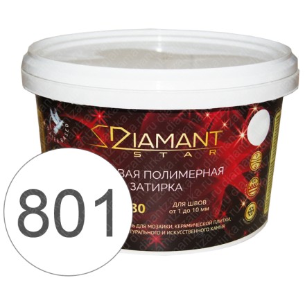 DIAMANT STAR 801 Белая - полимерная жидкая затирка 2 кг.