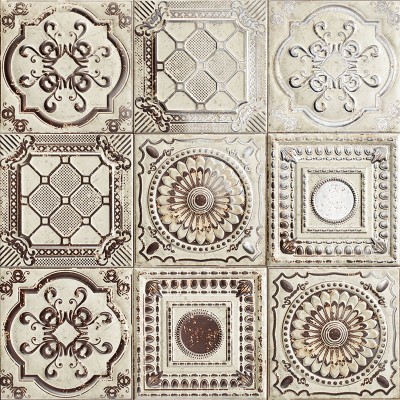 ДЕКОР ANTICATTO WHITE (MIX) 20x20 - Mainzu   