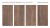 Керамогранит AMAZON WOOD BROWN 60x120 MATT