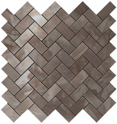 Мозаика S.O. Black Agate Herringbone Mosaic 30,5*30,5 Глянeц