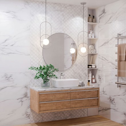 Керамическая мозаика Homework Latern Carrara Matt