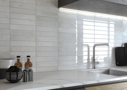 Настенная плитка Nautalis white brillo 5x25 - Cifre Ceramica