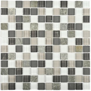 Стеклянная мозаика с камнем Style time-23 8*300*300