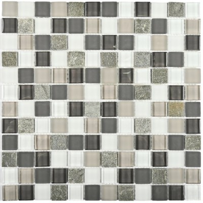 Стеклянная мозаика с камнем Style time-23 8*300*300