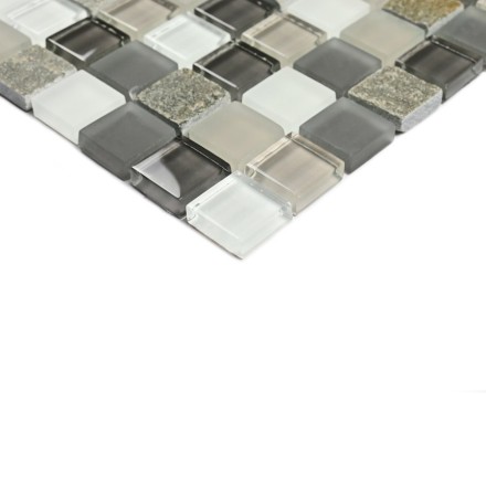 Стеклянная мозаика с камнем Style time-23 8*300*300