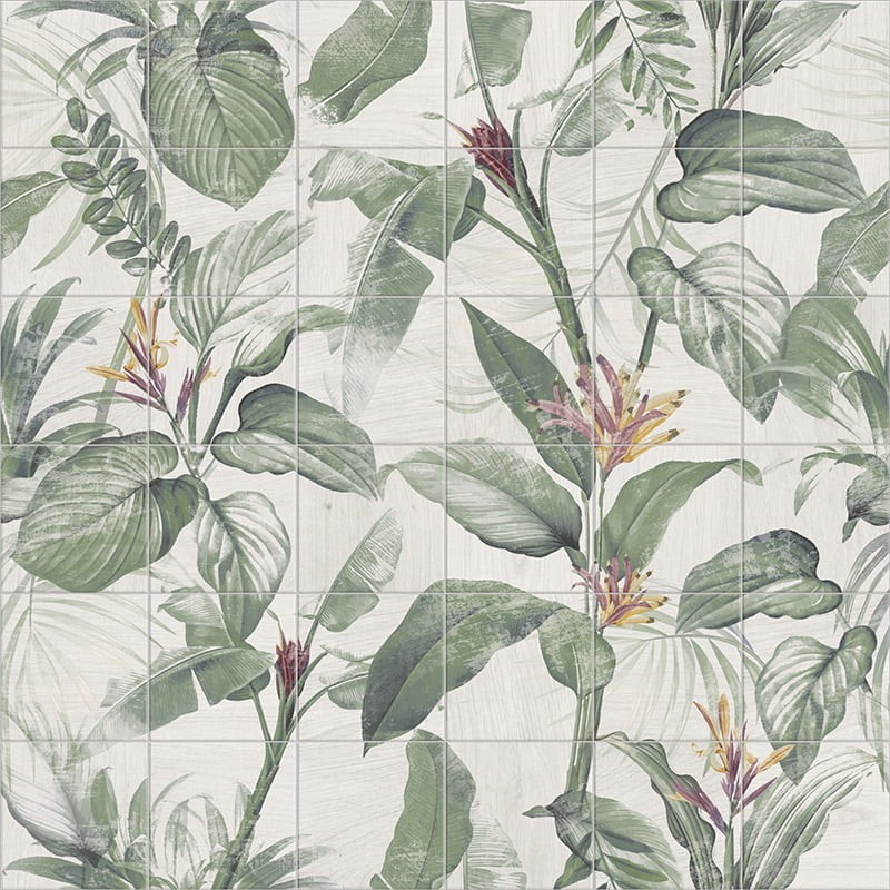 Керамогранит Панно MURALES SPRING LEAVIS 120x120 - Mainzu   