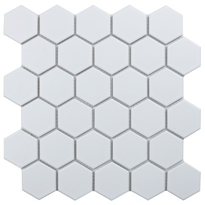 Керамическая мозаика Homework Hexagon small White Matt
