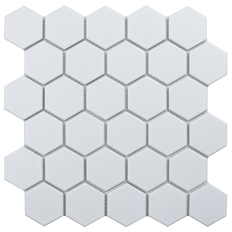 Керамическая мозаика Homework Hexagon small White Matt