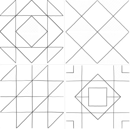 Керамогранит декор Домино 6032-0432 30х30 геометрия