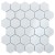Керамическая мозаика Homework Hexagon small White Glossy