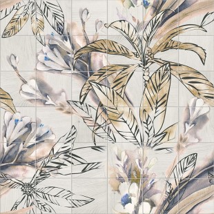  Керамогранит Панно MURALES AUTUMN LEAVIS 120x120 - Mainzu 