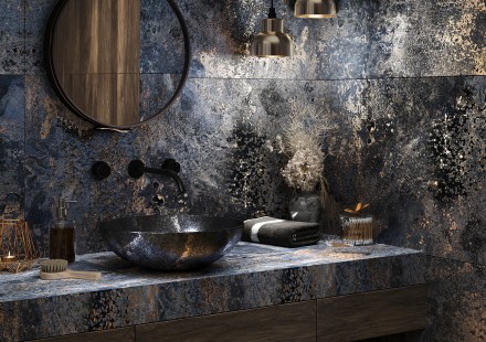 Керамогранит Metal CRYSTAL BLUE 60x120 MATT