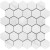 Керамическая мозаика Homework Hexagon Small Carrara Matt