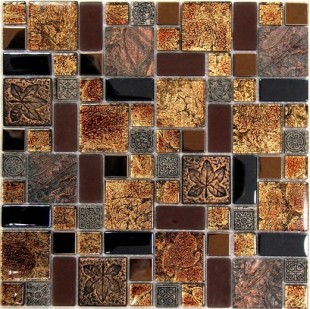 Стеклянная мозаика с керамикой Liberty -2 8*300*300