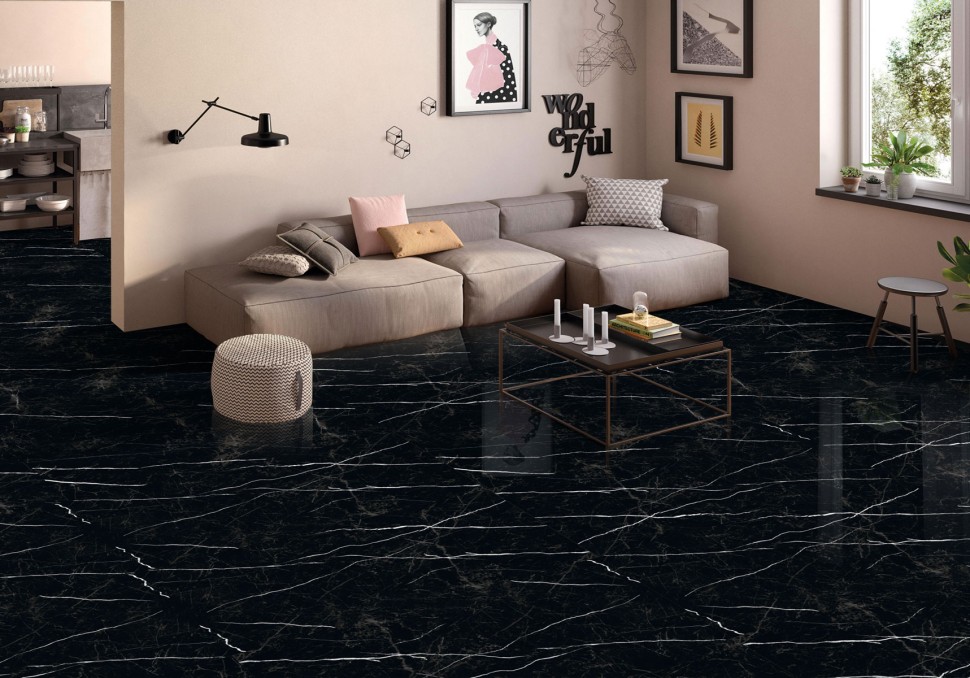 Керамогранит Palacio NERO MARQUINA 60*120 HIGH GLOSS