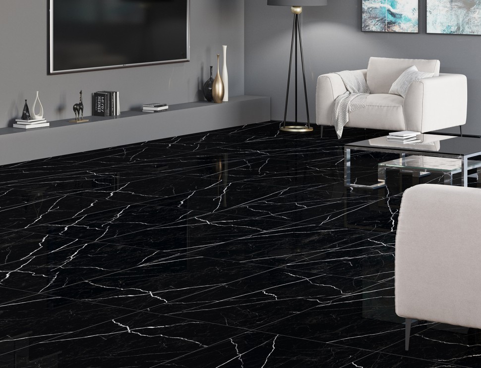 Керамогранит Palacio NERO MARQUINA 60*120 HIGH GLOSS