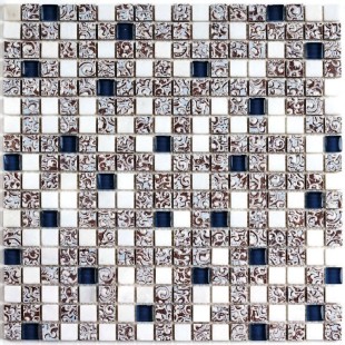 Стеклянная мозаика с керамикой Dreams Blue 8*300*300