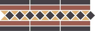 Бордюр керамический Border GUILFORD 2 Strip Stand.(Dot14, Tr.1/2 21, Strip 20+14) 42х14,5 см