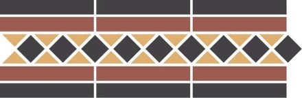 Бордюр керамический Border GUILFORD 2 Strip Stand.(Dot14, Tr.1/2 21, Strip 20+14) 42х14,5 см