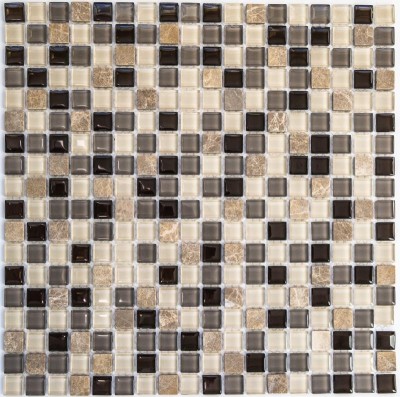 Стеклянная мозаика с камнем Amelia 4*300*300